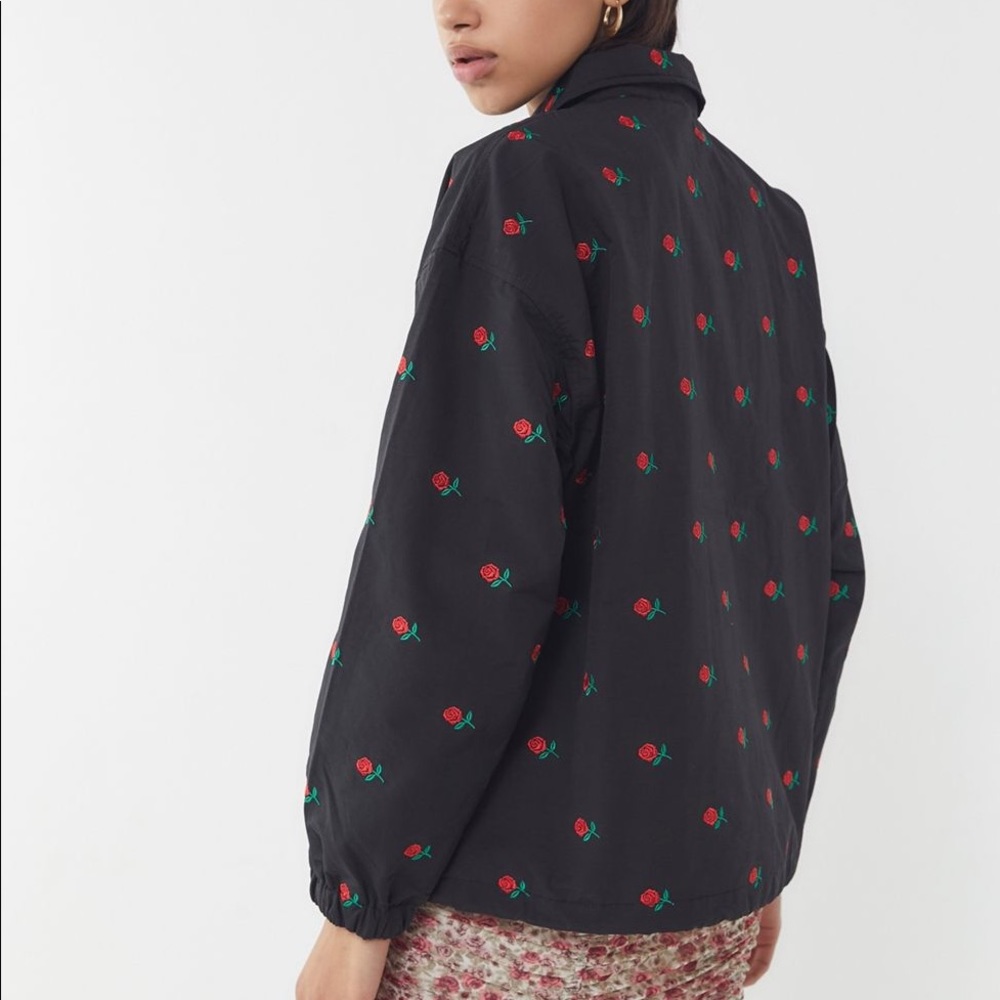 X-girl Rose Embroidered Coach Jacket - Picture 10 of 10